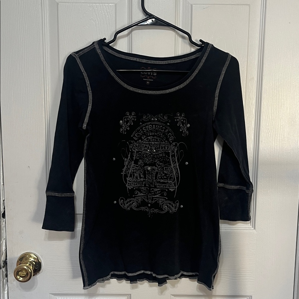 Levi's Dark Gray Long Sleeve Shirt